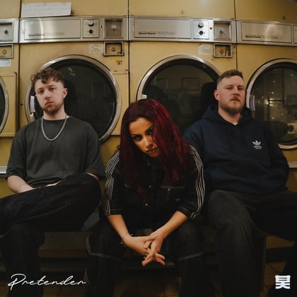 Pretender album by Pola & Bryson & Emily Makis - Drum and Bass Cover Art