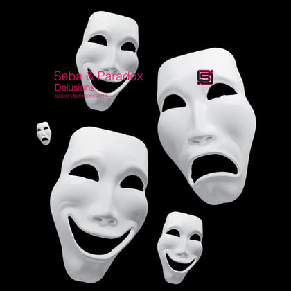 Delusions album by Seba & Paradox - Drum and Bass Cover Art