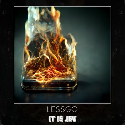 Lessgo album by it is Jev - Drum and Bass Cover Art