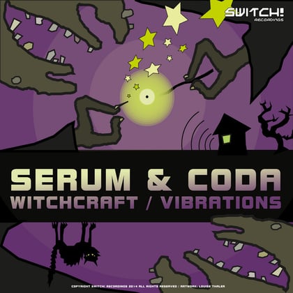 Witchcraft / Vibrations album by Serum & Coda - Drum and Bass Cover Art