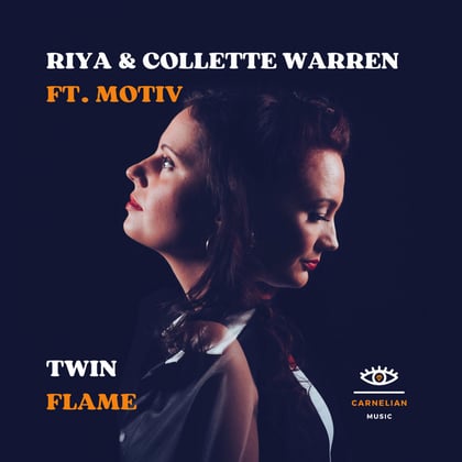 Twin Flame album by Riya & Collette Warren - Drum and Bass Cover Art
