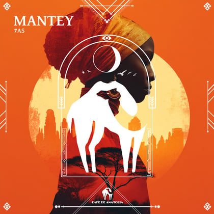 Mantey album by Tengu, 7AS & Cafe De Anatolia - Drum and Bass Cover Art
