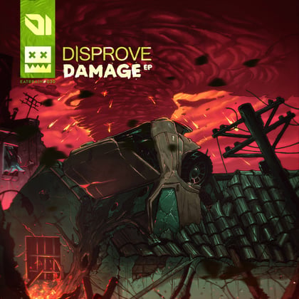 Damage EP album by Disprove - Drum and Bass Cover Art