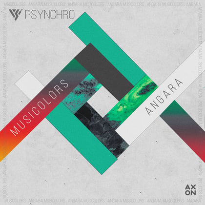 Musicolors/Angara album by Psynchro - Drum and Bass Cover Art