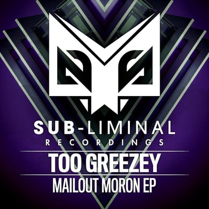 Mailout Moron album by Too Greezey - Drum and Bass Cover Art
