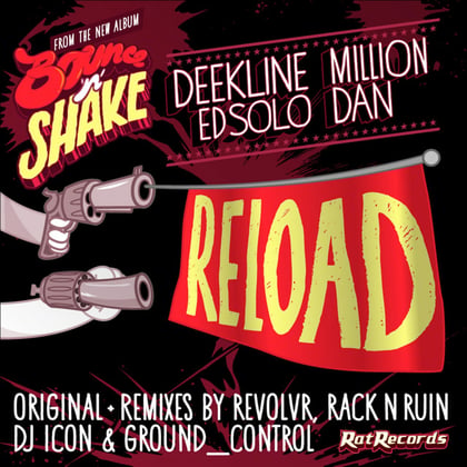 Reload album by Ed Solo, Deekline & Million Dan - Drum and Bass Cover Art