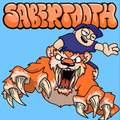Sabertooth album by Serum - Drum and Bass Cover Art