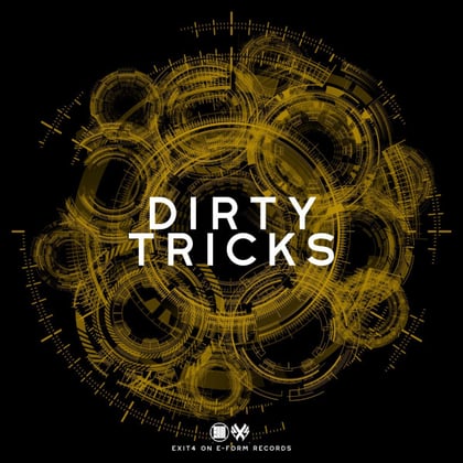 Dirty Tricks album by Exit4 - Drum and Bass Cover Art