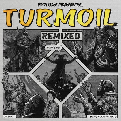 Turmoil Remixed, Pt. 1 album by Pythius - Drum and Bass Cover Art