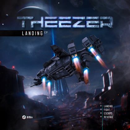 Landing album by Theezer - Drum and Bass Cover Art