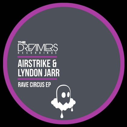 Rave Circus album by Airstrike & Lyndon Jarr - Drum and Bass Cover Art