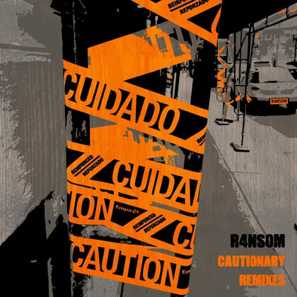 Cautionary Remixes album by R4NS0M & Slaine - Drum and Bass Cover Art