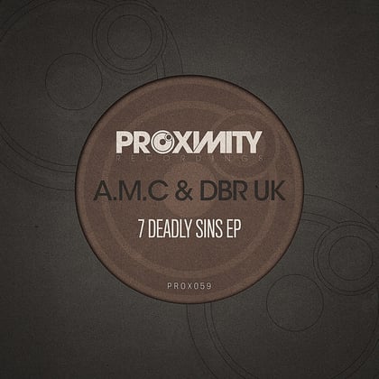 7 Deadly Sins album by K Motionz, A.M.C & DBR UK - Drum and Bass Cover Art