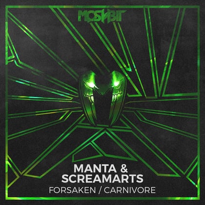 Forsaken / Carnivore album by Screamarts - Drum and Bass Cover Art