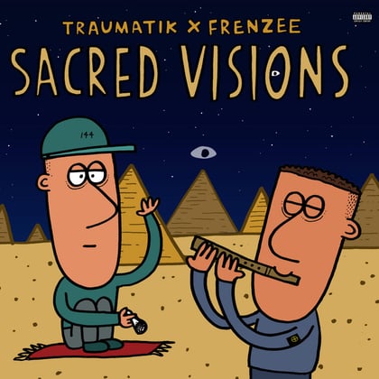 Sacred Visions album by Mr Traumatik & Frenzee - Drum and Bass Cover Art
