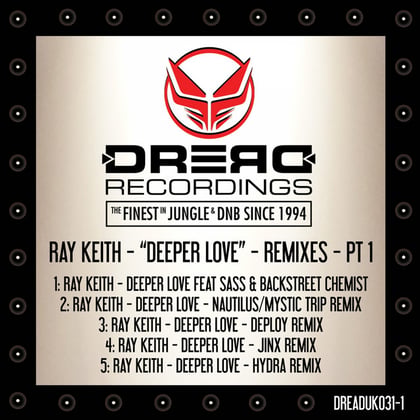 Deeper Love Remixes, Pt. 1 album by Ray Keith - Drum and Bass Cover Art
