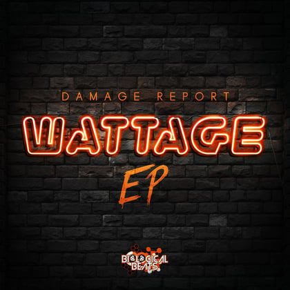Wattage EP album by Damage Report - Drum and Bass Cover Art