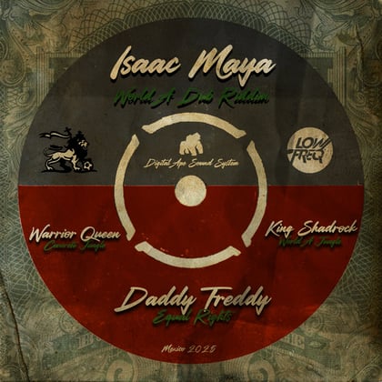 World A Dub Riddim album by Isaac Maya - Drum and Bass Cover Art