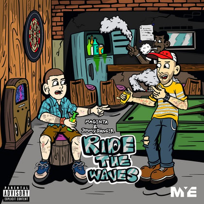 Ride The Waves EP album by Magenta - Drum and Bass Cover Art