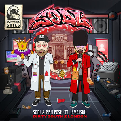 Dirty South 2 London album by Pish Posh - Drum and Bass Cover Art