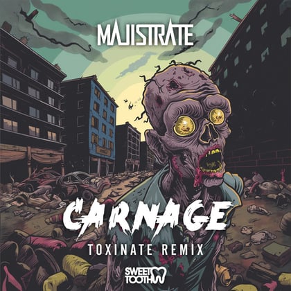 Carnage (Toxinate Remix) album by Majistrate & Toxinate - Drum and Bass Cover Art