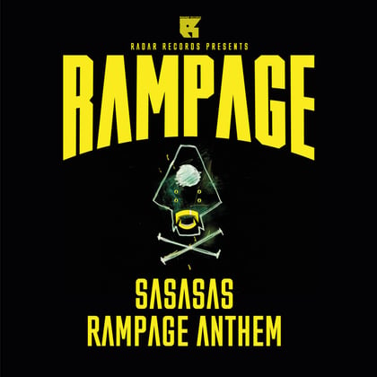 Rampage Anthem album by SASASAS - Drum and Bass Cover Art