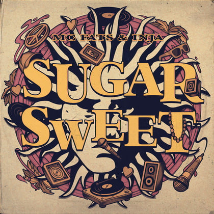 Sugar Sweet album by Inja & MC Fats - Drum and Bass Cover Art
