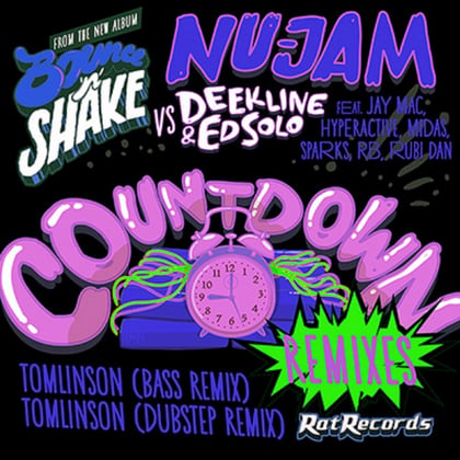 Countdown Remixes album by Ed Solo, Deekline & Nu Jam - Drum and Bass Cover Art
