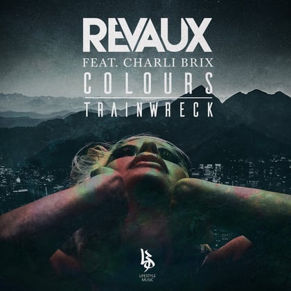 Colours/Trainwreck album by Charli Brix - Drum and Bass Cover Art