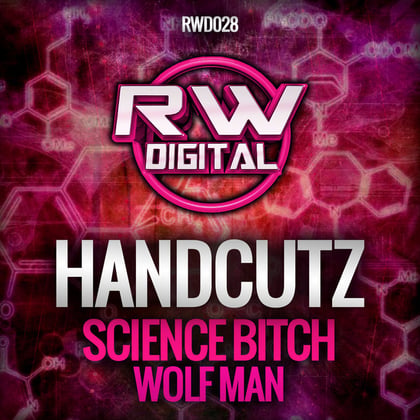 Science Bitch / Wolf Man album by Handcutz - Drum and Bass Cover Art