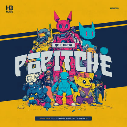 Popitche album by Prdk - Drum and Bass Cover Art