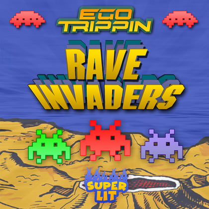 Rave Invaders album by Ego Trippin - Drum and Bass Cover Art