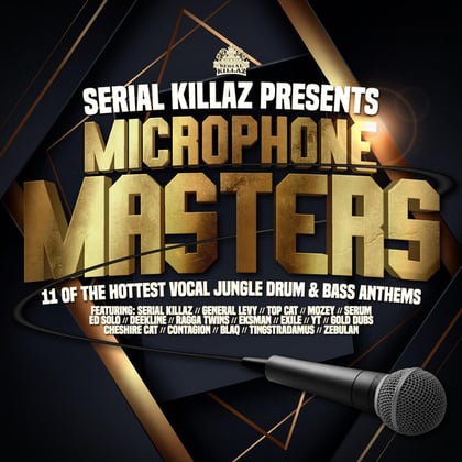 Serial Killaz Presents Microphone Masters album by Serial Killaz - Drum and Bass Cover Art