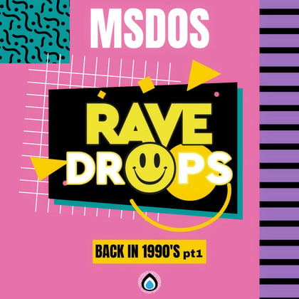 Rave Drops 1 album by MSDOS - Drum and Bass Cover Art