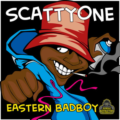 Eastern Badboy album by Scattyone - Drum and Bass Cover Art