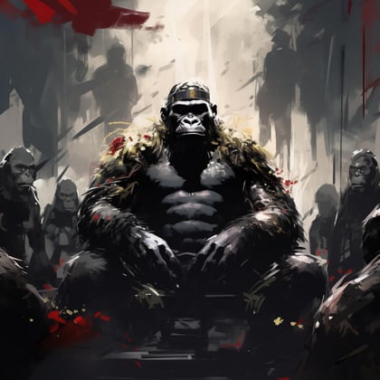 Here Comes The Kong album by 4Corners Crew - Drum and Bass Cover Art