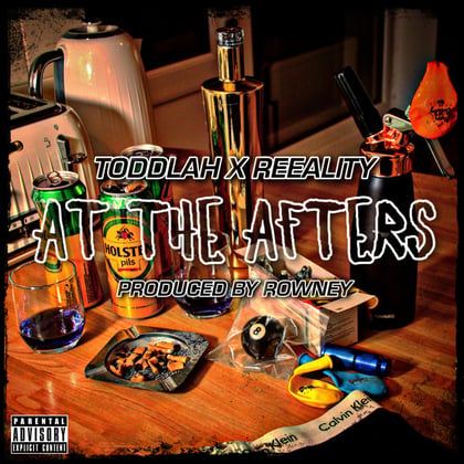 At The Afters album by Toddlah, Rowney & Mc Reeality - Drum and Bass Cover Art
