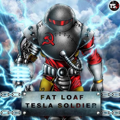 Tesla Warrior album by Fat Loaf - Drum and Bass Cover Art
