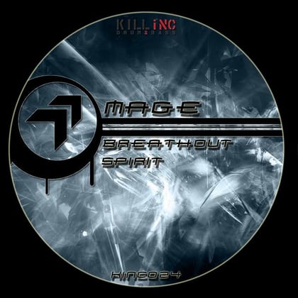 Breathout album by Mage - Drum and Bass Cover Art