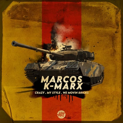 Crazy album by Marcos K-Marx - Drum and Bass Cover Art
