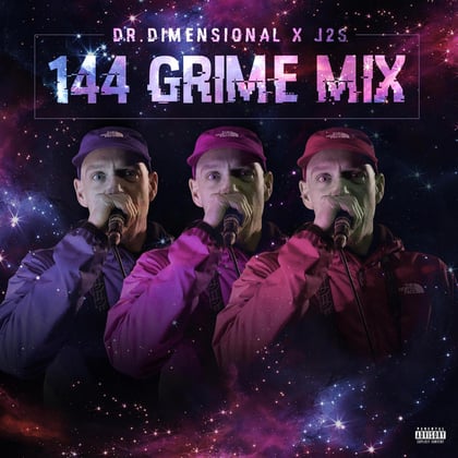 144 GRIME MIX album by Mr Traumatik & J2S - Drum and Bass Cover Art