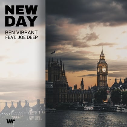 New Day album by Ben Vibrant - Drum and Bass Cover Art