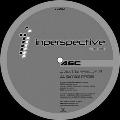 2019 - The Nexus Spiral / Surface Tension album by ASC - Drum and Bass Cover Art