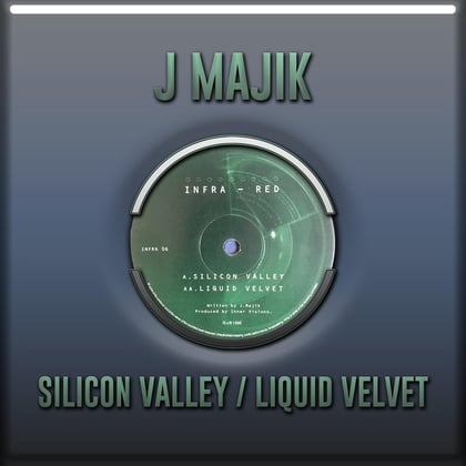Silicon Valley / Liquid Velvet album by J Majik - Drum and Bass Cover Art