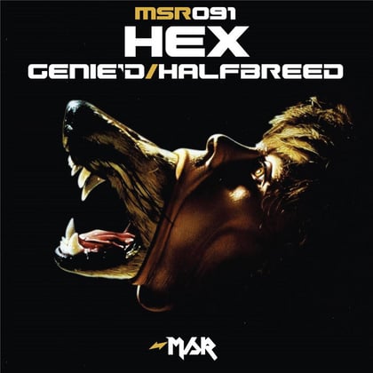 Genie'd/Halfbreed album by Hex - Drum and Bass Cover Art