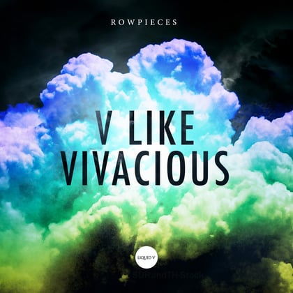 V Like Vivacious album by Rowpieces - Drum and Bass Cover Art