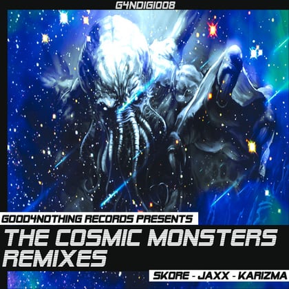 The Cosmic Monsters Remixes album by Filthy Habits, Complex & Jayline - Drum and Bass Cover Art