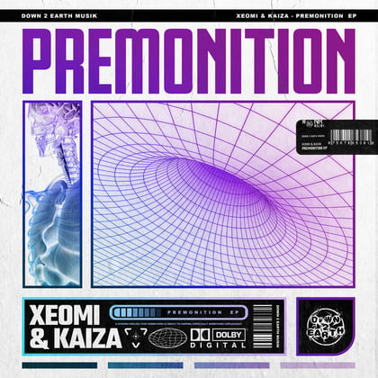 Premonition album by Kaiza - Drum and Bass Cover Art