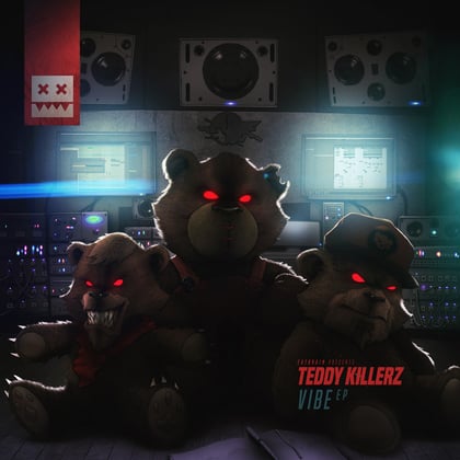 Vibe EP album by A.M.C & Teddy Killerz - Drum and Bass Cover Art