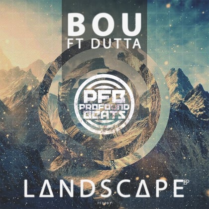 Landscape album by Bru-C, Bou & Dutta - Drum and Bass Cover Art